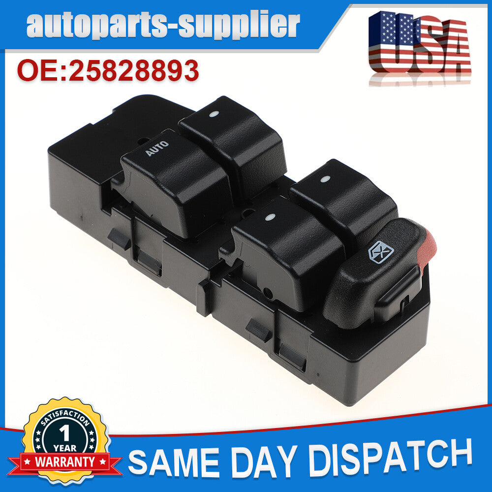 Master Window Switch Driver Side for Chevrolet Impala 3.5L to 3.9L, 3.6L, 5.3L, and other models (09-13).