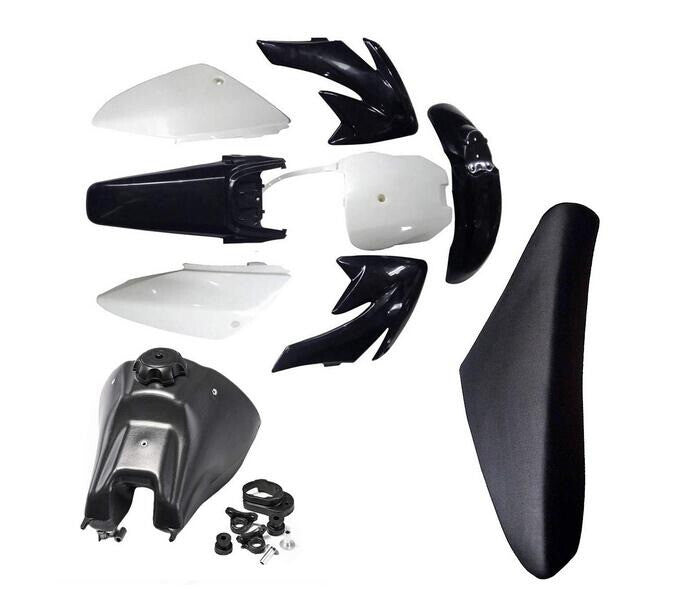 Black Plastics Fender for Seat Fuel Tank For CRF70 Pit Dirt Bike 125cc 140cc 150cc