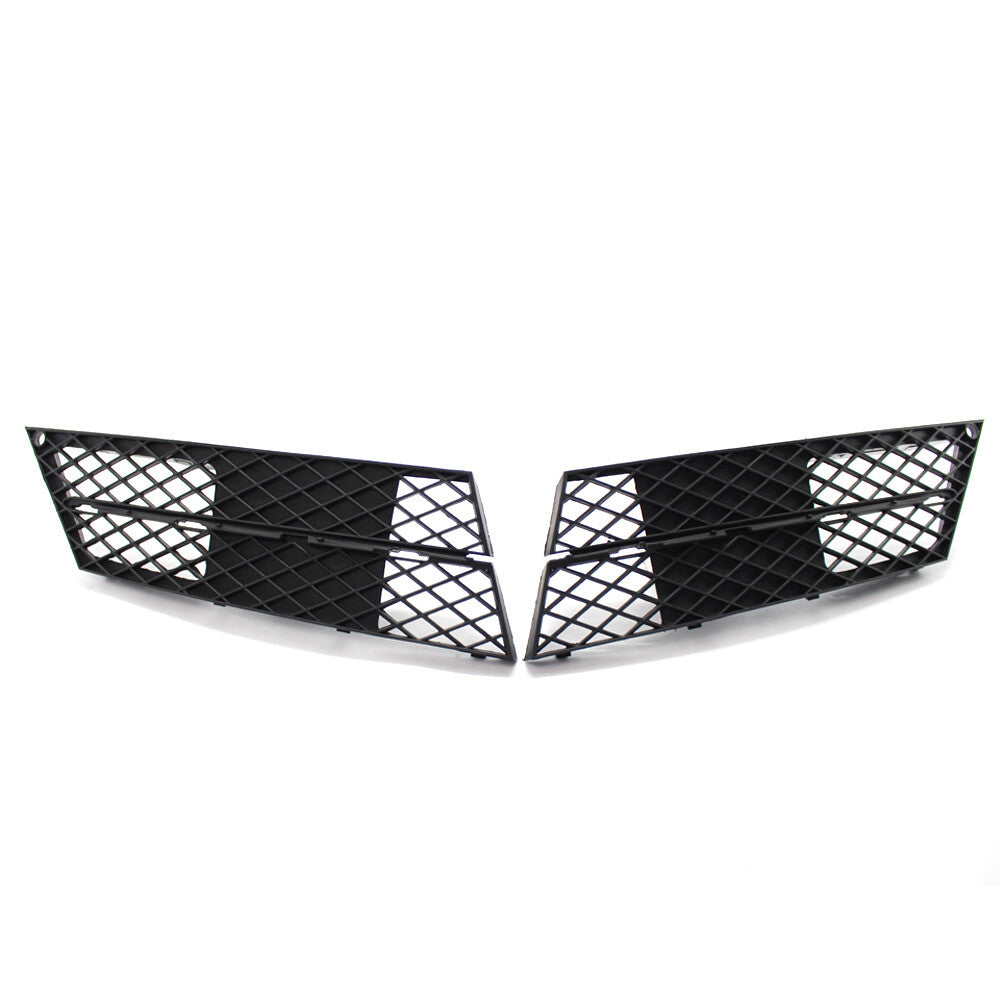 One pair of front bumper lower grille protectors suitable for BMW 528i, 535i, 550i, E60, E61. (08-10-)