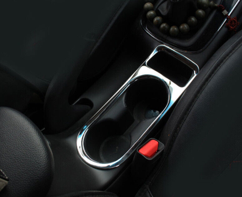 Middle Console Drinking Glass Cover Trim for Kia K3 Forte 17-2018 Chrome Steel