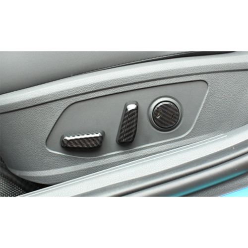 for Hyundai Sonata 2020-2023 Carbon ABS for Seat Adjustment Switch Button Cover 6P