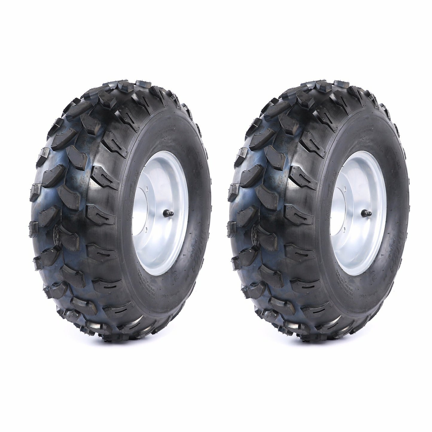 2pcs 8 Wheels 19x7-8 19x7.00-8 Tyre and Rim + Stub Axle Spindle Hubs Lawn Mower