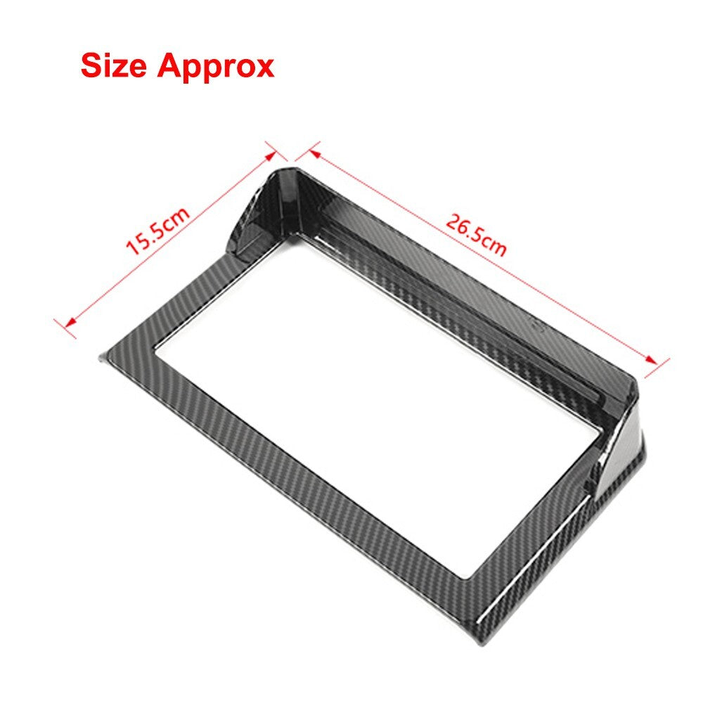 Carbon Fiber GPS Navigation CD Screen Cover Frame Trim for Suzuki for Jimny 2019-23