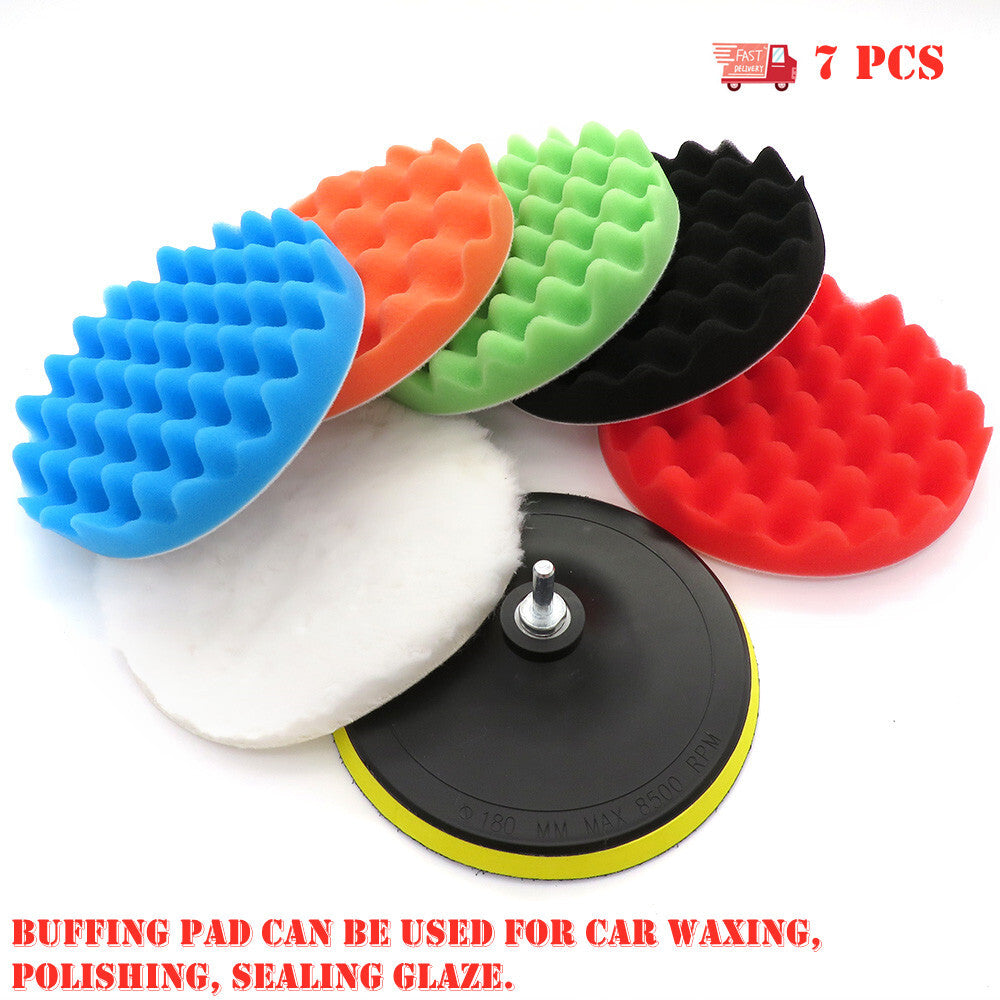 3-inch sponge polishing wax polishing pad + diamond adapter kit for automotive composites