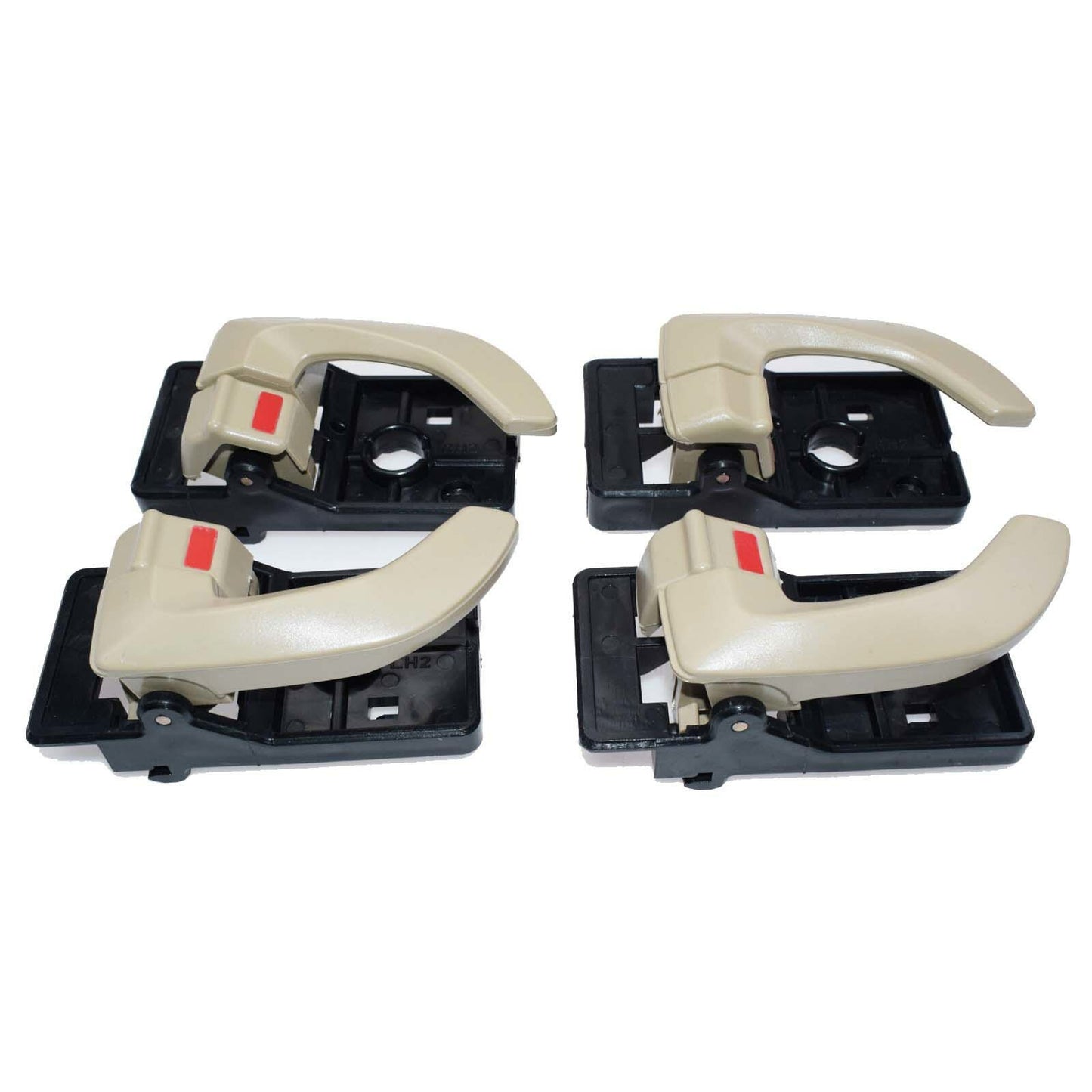 2Pairs Left  Right LH RH Beige Inside Door Handle For 2005-2009 for Hyundai for Tucson