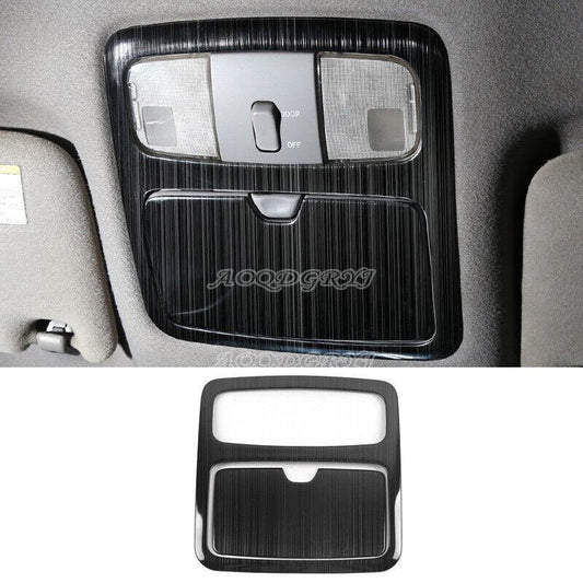 Black Car Roof Reading Lamp Light Cover Trim for Toyota Prado FJ120LC120 2003-09
