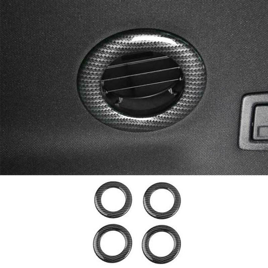 4x Carbon Fiber Car Rear Air Outlet Vent Cover Trim for Ford Explorer 2011-2019