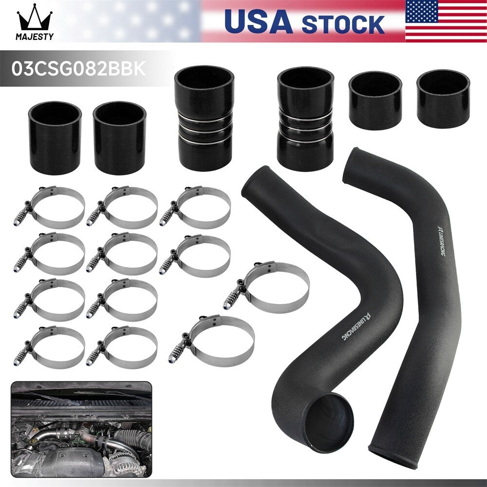 3 Intercooler Pipe Boot Kit For 99.5-03 for Ford 7.3L F250 F350 Black
