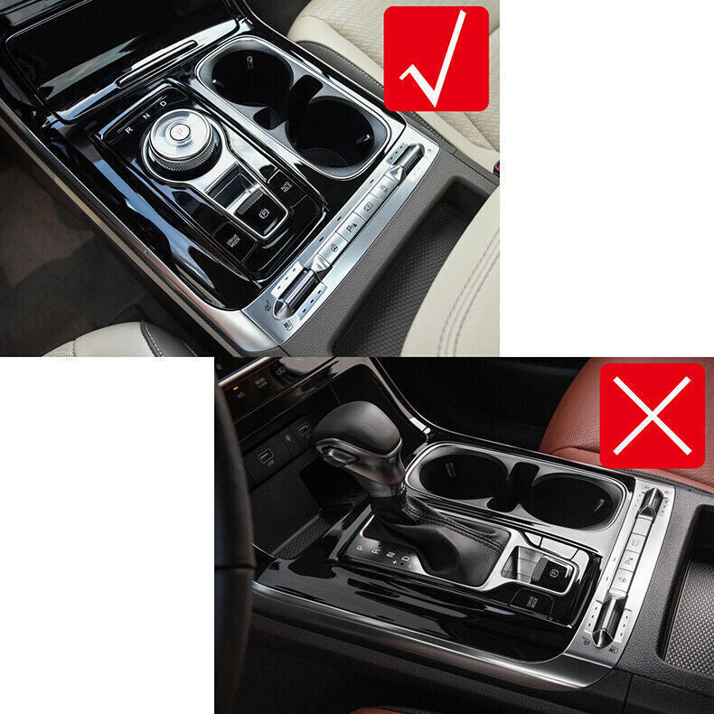 for Kia Carnival 22-23 Carbon Fiber Console Gear Shift Box Panel Frame Cover 3x