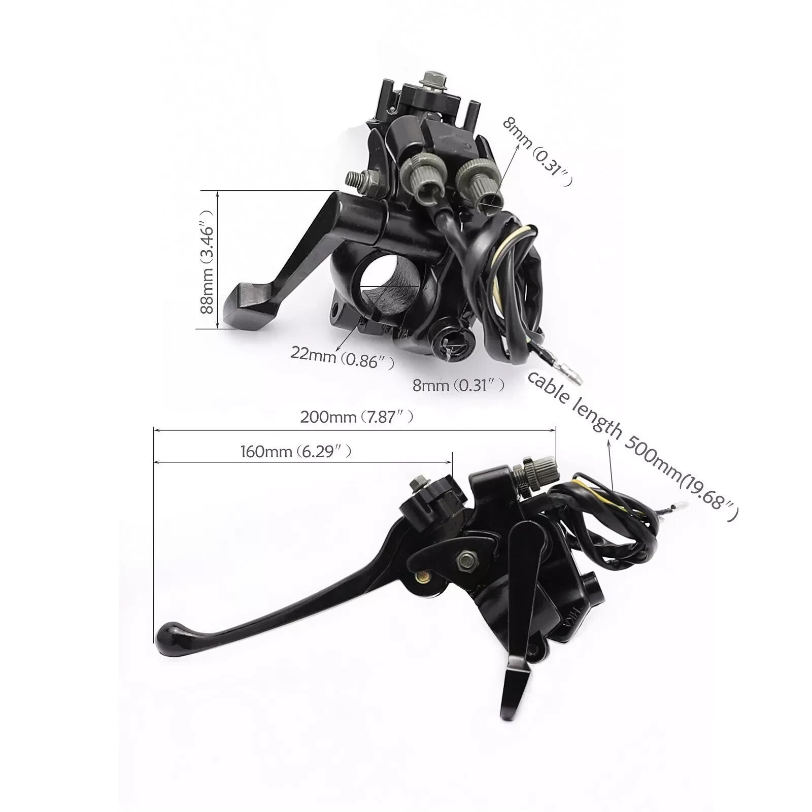 Right Hand Throttle Brake Lever For 50 90 110cc 125cc Moped Quad ATV TaoTao