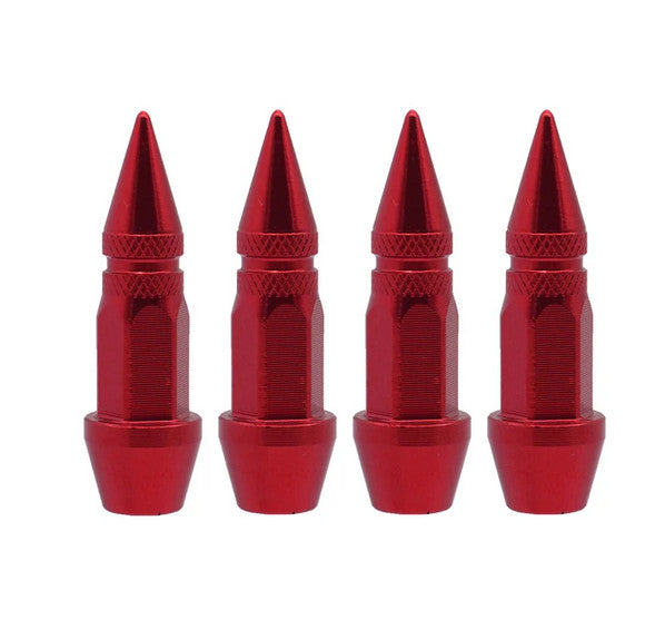 4-piece car tire valve cover rod air dust cover dustproof blue rocket for Volvo