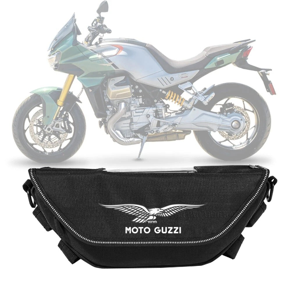 Waterproof Motorcycle Handlebar Travel Bag Storage Bag For Moto Guzzi V9 Roamer
