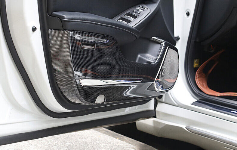 for Honda Accord 2019-2022 ABS Carbon Look Car Door Anti-Kick Panel Cover Guards