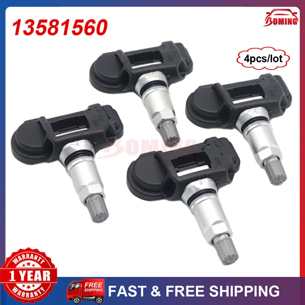 This 4-piece tire pressure monitoring sensor kit is compatible with 2014-2019 for Chevrolet C7 for Corvette TPMS.