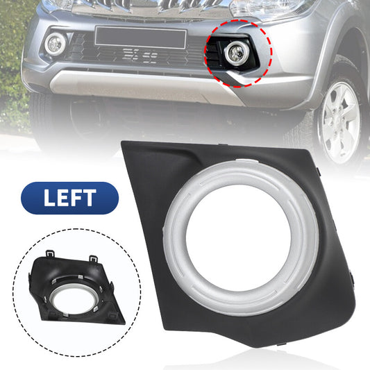 Left Front Fog Lamp Light Cover Bezel for Mitsubishi L200 Triton MQ MR 2015-2018