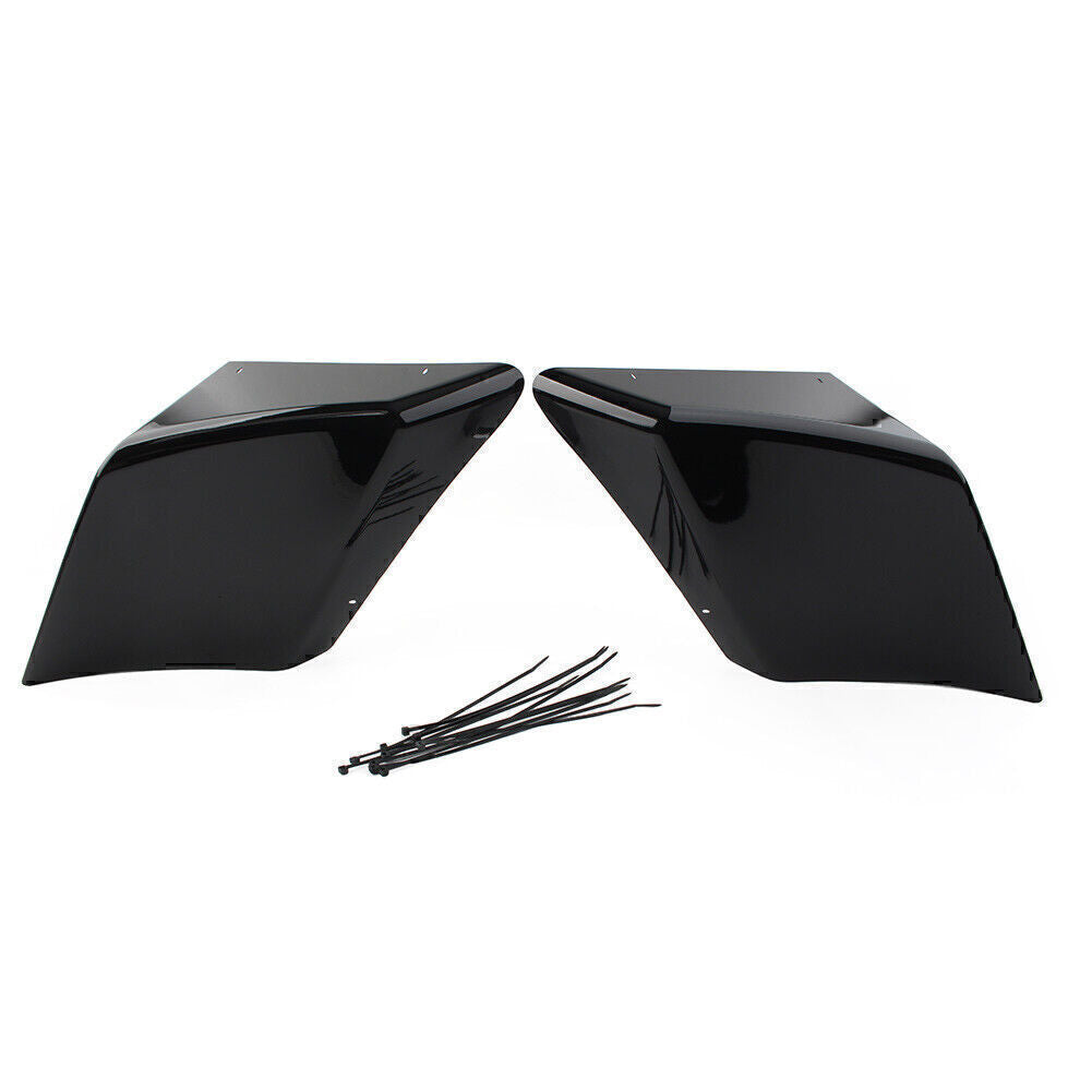 Vivid Black Stretched Extended Side Cover for Harley Road Electra Glide 1989-13