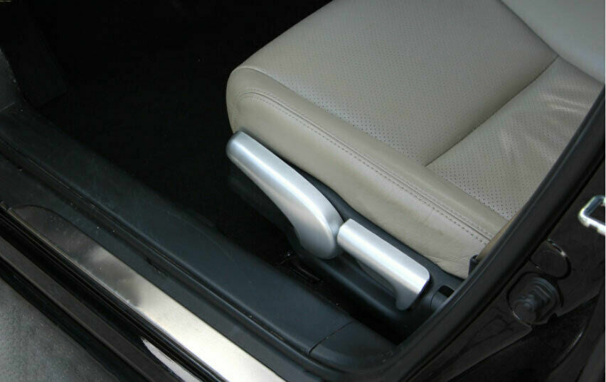 3X Silver Car for Seat Button Handle Cover Trim for Honda Accord Crosstour 2008-2012