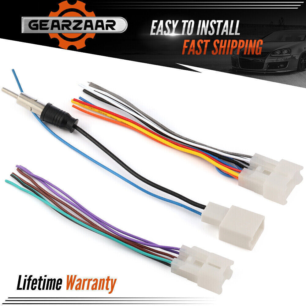 for Toyota Aftermarket Radio Stereo Install Car Wire Harness cable Adapter Auto!
