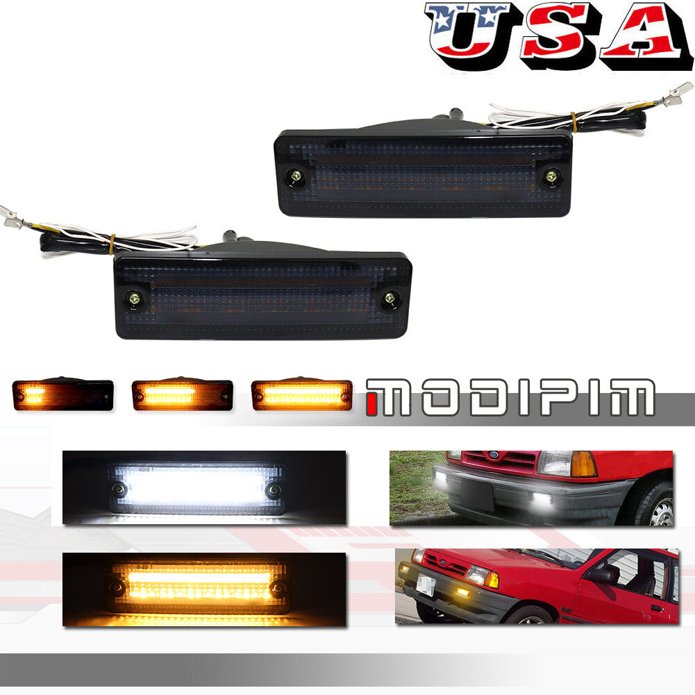 Smoke sequence switch LED DRL signal lights for Mazda 323 and 626 pickup trucks