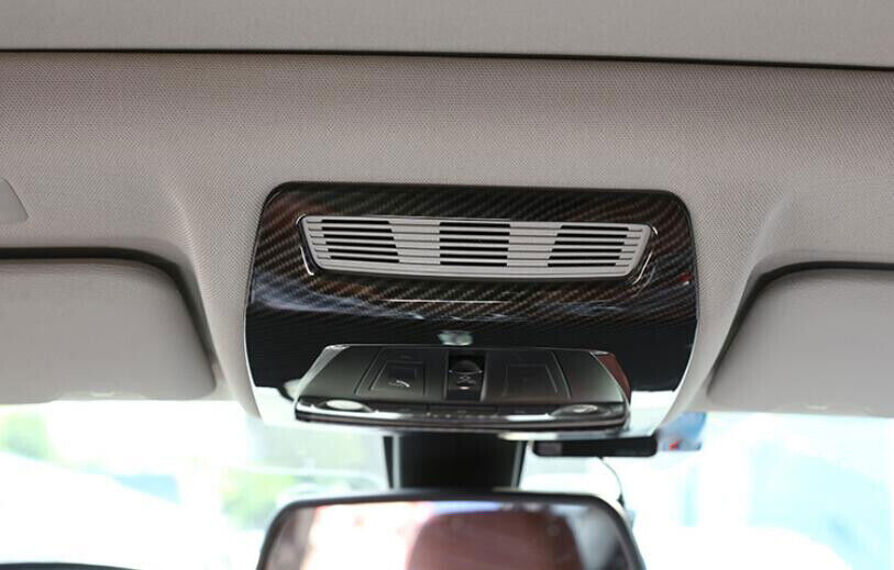 for BMW X3 F25 2011-2017 ABS Carbon Fiber Front Reading Light Lamp Frame Trim 1P
