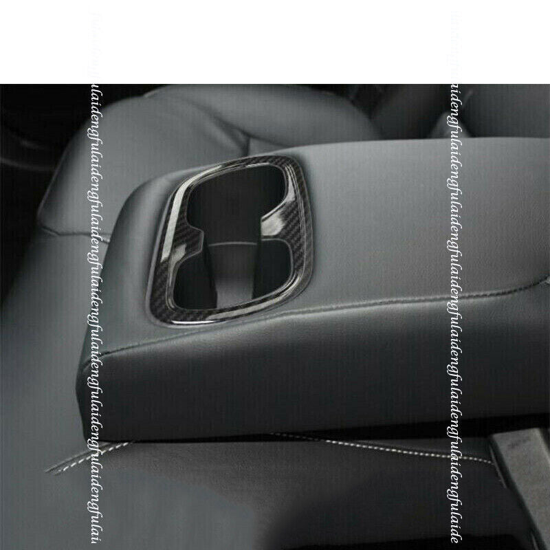 for Toyota for Corolla 2019-2022 Steel Carbon Fiber Rear Water Cup Panel Cover Trim