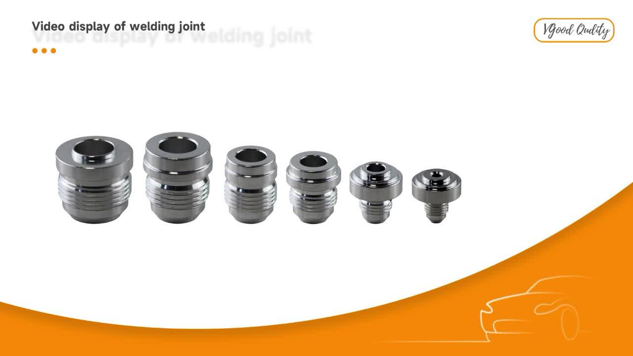 4PCS AN16 1'5/16-12 Male Adapter Weld Bung Nitrous Hose Fitting Tank Cell Water