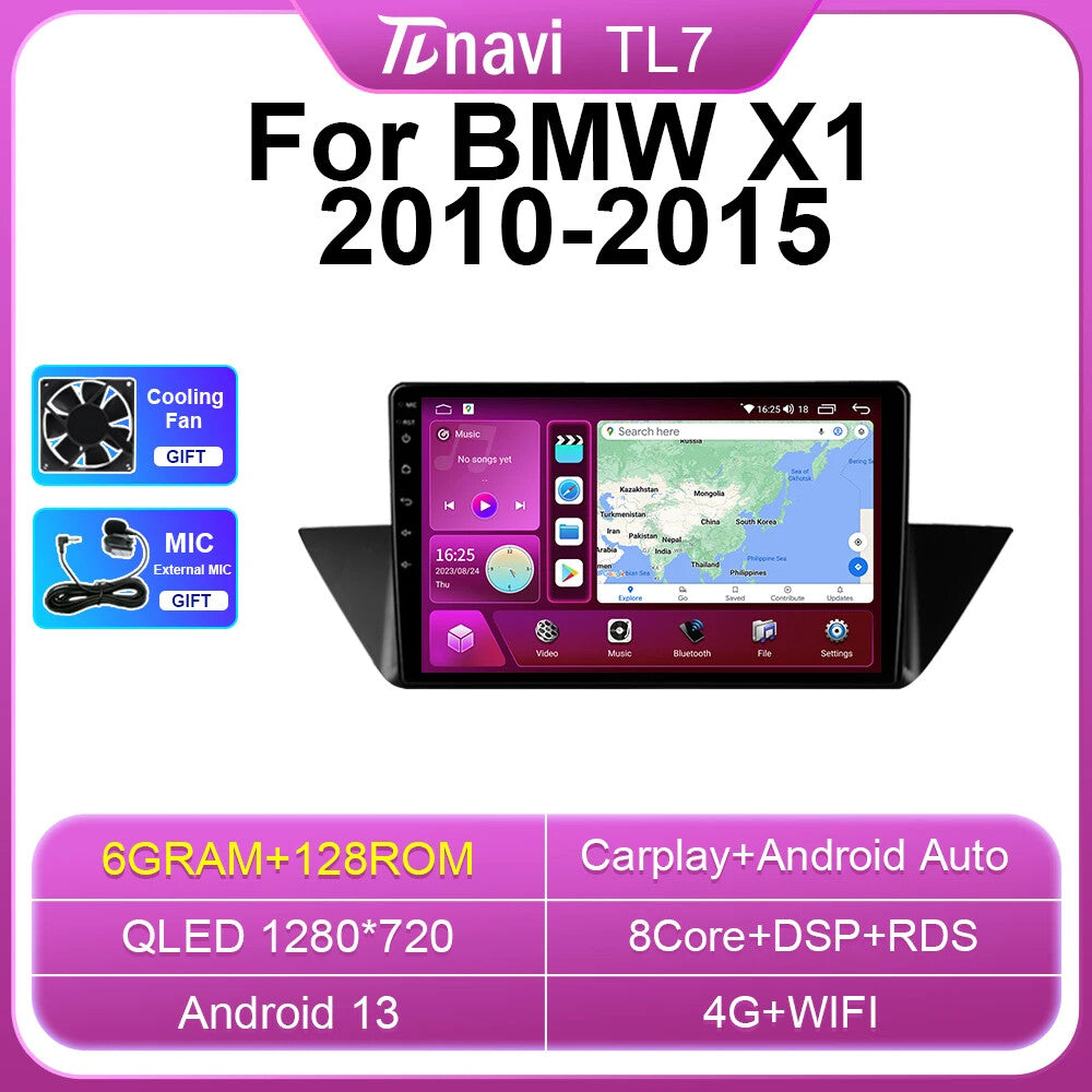 for BMW X1 E84 2010-2015 Android Carplay Car Radio Video Player Multimidia GPS