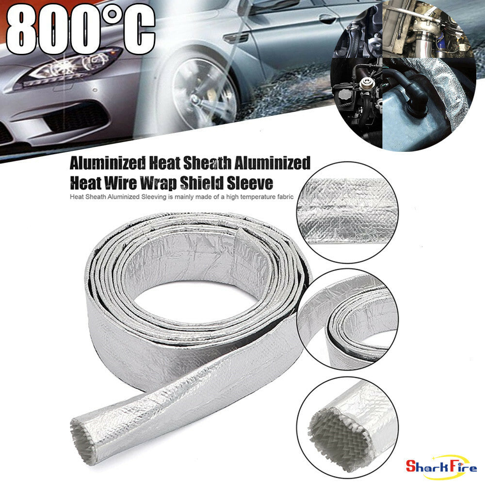 3/4-inch ID x 10-foot adjustable heat shield spark plug wire roller for thermal protection