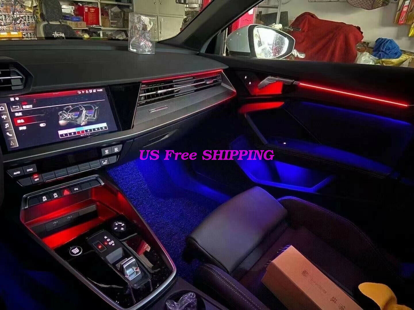 30 color Illuminated Retrofit LED ambient light for Audi A3 S3 RS3 8Y 2021 up
