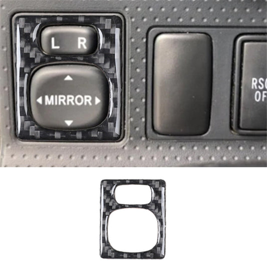 Rearview Mirror Control Button Trim Carbon Fiber for Toyota FJ Curiser 2007-2021