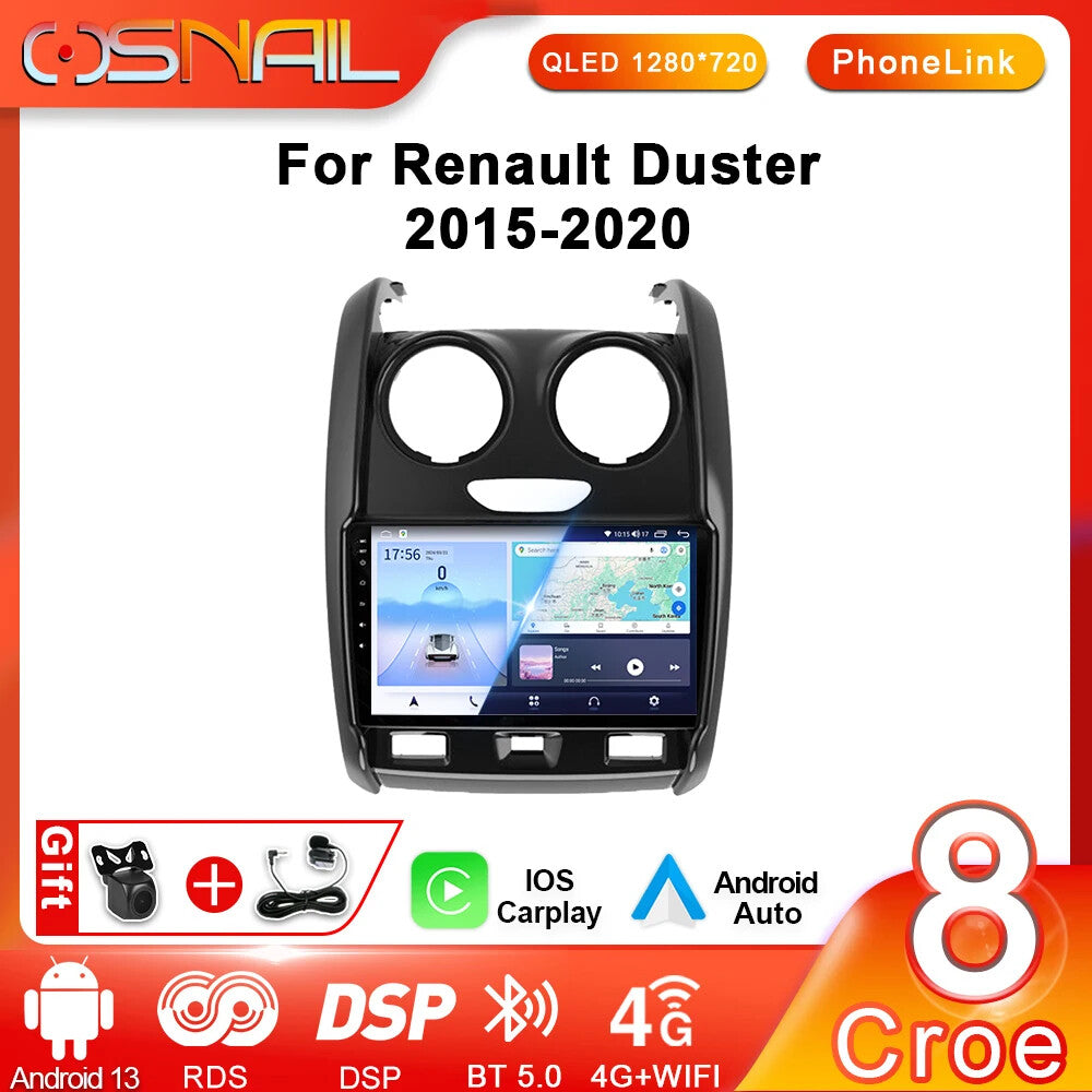 Android Car Radio for Renault Duster 2015-2020 CarPlay Stereo Video Player GPS