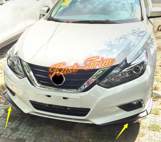 for NISSAN Altima 2016-2018 Black Front Bumper Side Lid Spoiler Guard Cover trim