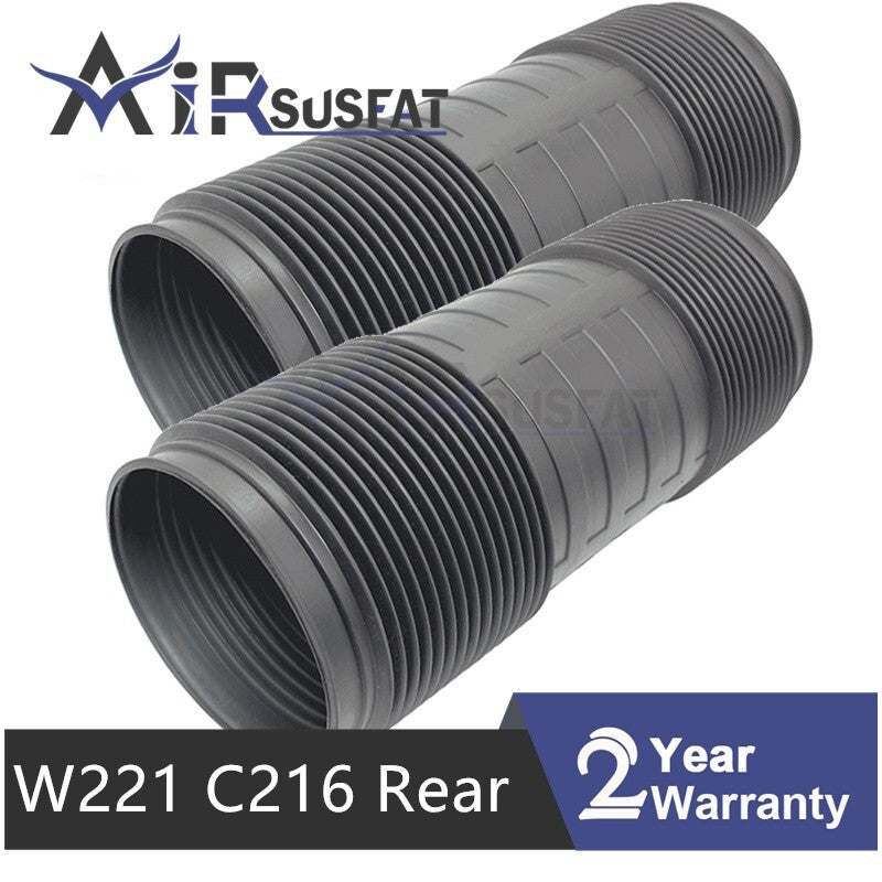 2X Rear Hydraulic Suspension ABC Dust Cover for Mercedes S Class W221 C216