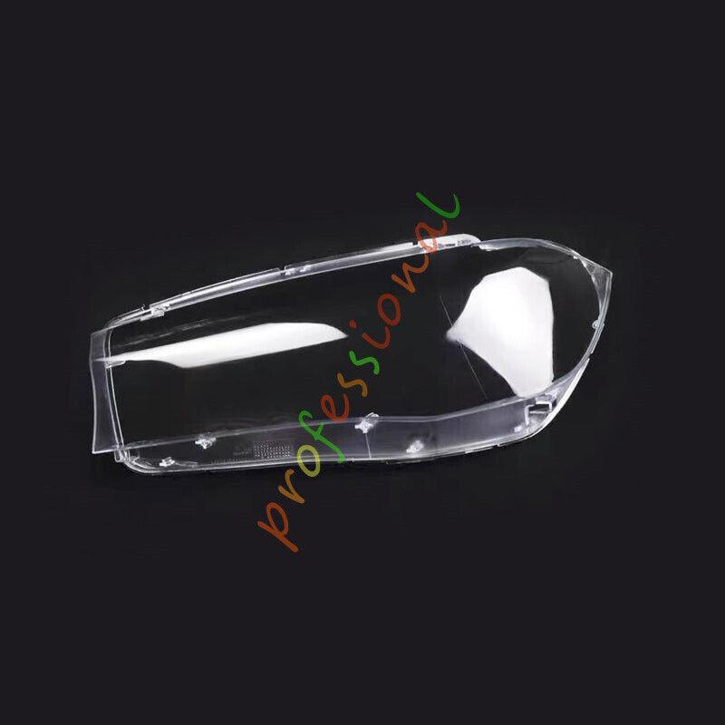 for BMW X5 X6 F15 F16 2014-2017 Both Side Headlight Clear Lens Cover + Sealant