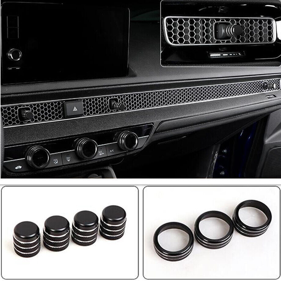 2023-24 for Honda CR-V CRV Black Inner Central Control Switch Knob Cover Trim 7P