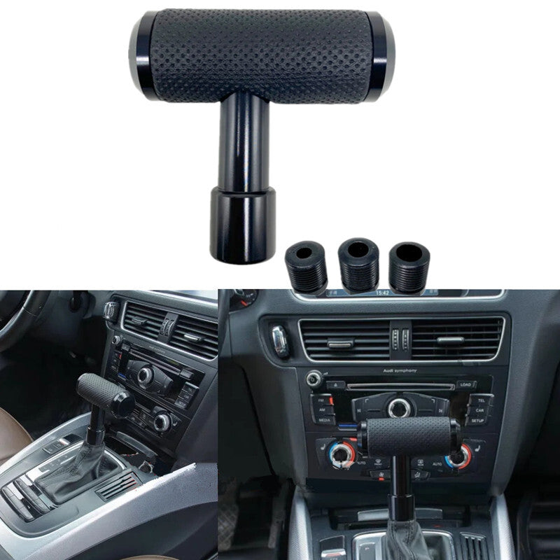 Car T Speed Leather Shift Gear Handball Manual Shifter Lever Head Knob Head Kit