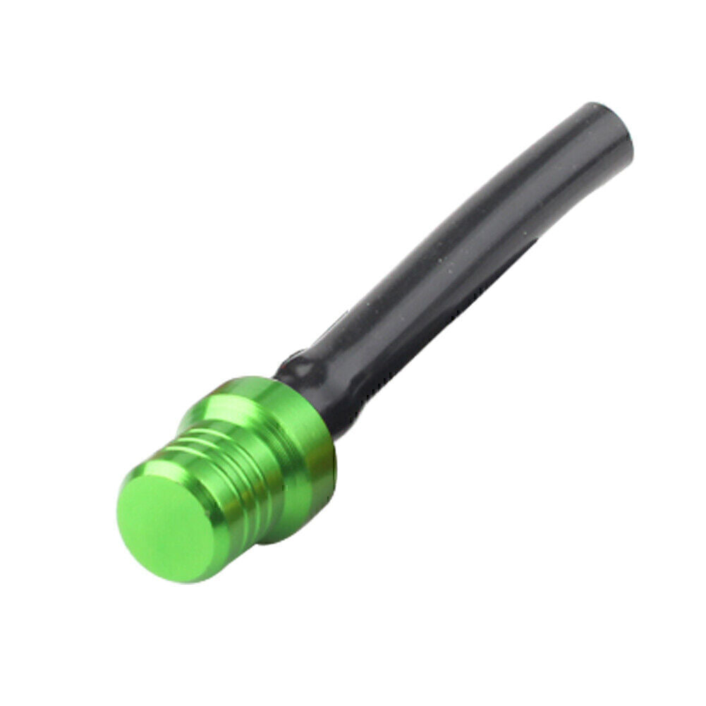 For ATV Dirt Bike Pit Quad Green 1x CNC Gas Fuel Tank Cap Valve Vent Hose Tube