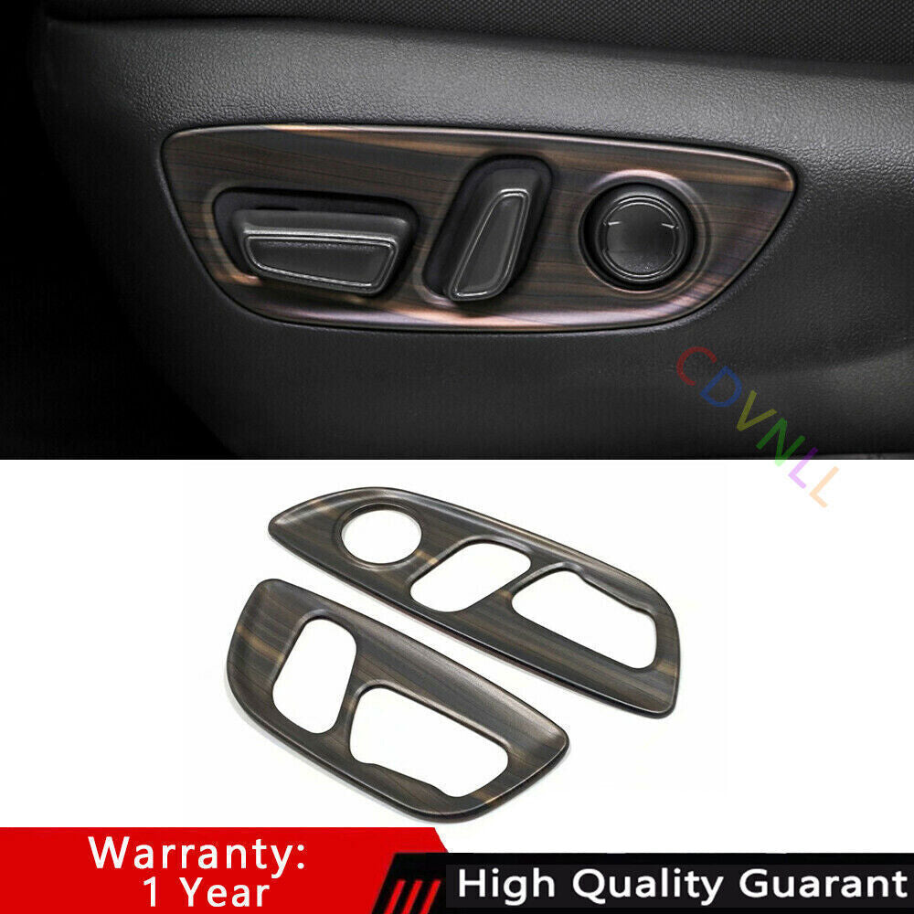 for Toyota Highlander 2020-2024 ABS Wood Grain for Seat Adjustment Button Panel Trim