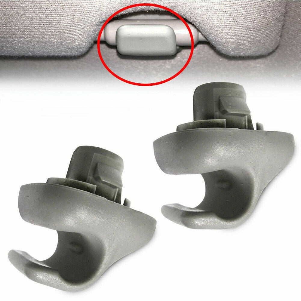 2xx Sun visor bracket hooks and clips suitable for Honda for Civic , Accord, Odyssey, CR-V, grey.