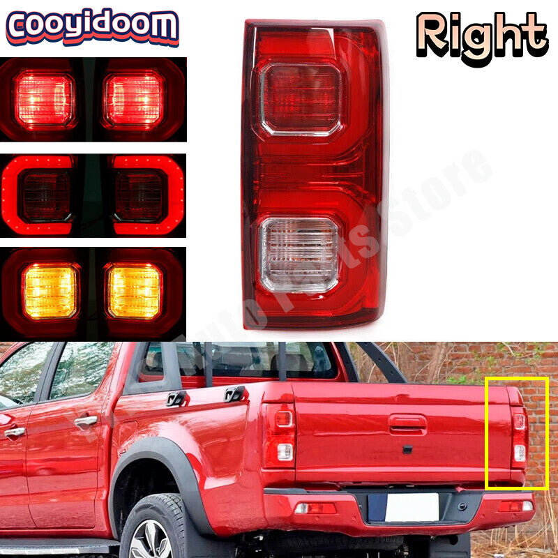 Right for JAC T8 Pickup LHRH Rear Tail Light Brake Lamp With Bulbs Wire Harnes