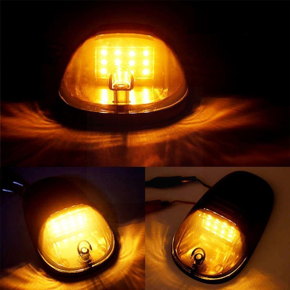 5pcs Amber Smoked LED Cab Roof Marker Running lights kit for Dodge Truck Pickup