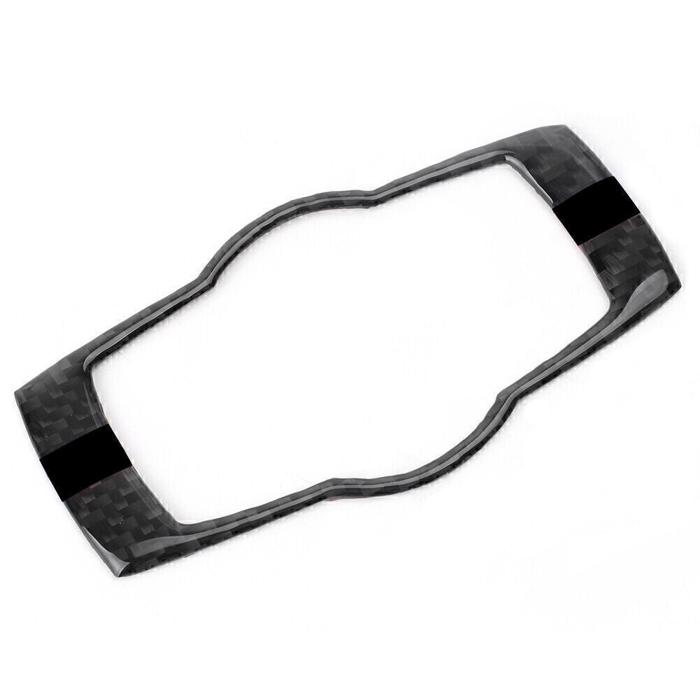 Carbon Fiber Headlight Switch Button Frame Decoration Cover for BMW 3-Series E90