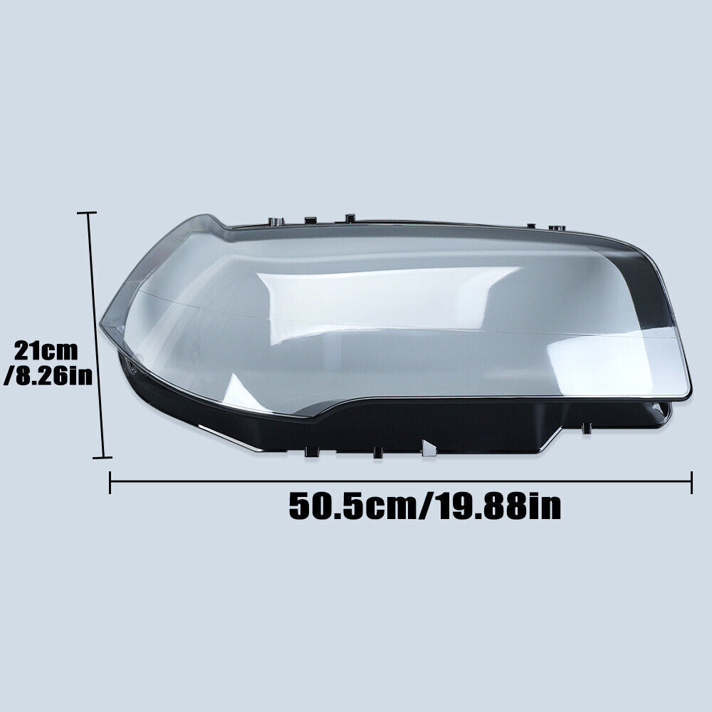 2¡Á F¨¹r for BMW X3 E83 2004-2010 Scheinwerferglas Linse Abdeckung Links+Rechts NEU