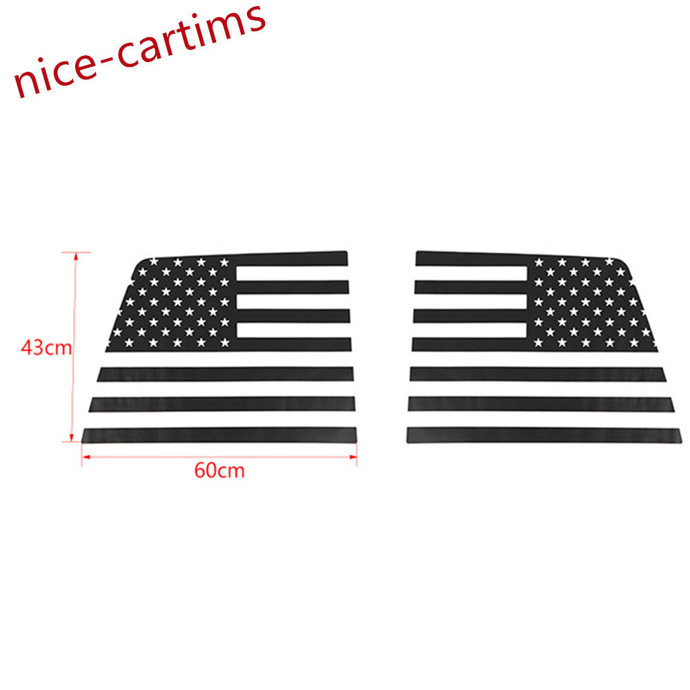 PVC Black Car Rear Window Glass Decal Sticker Cover for Dodge for Ram 1500 2009-2023