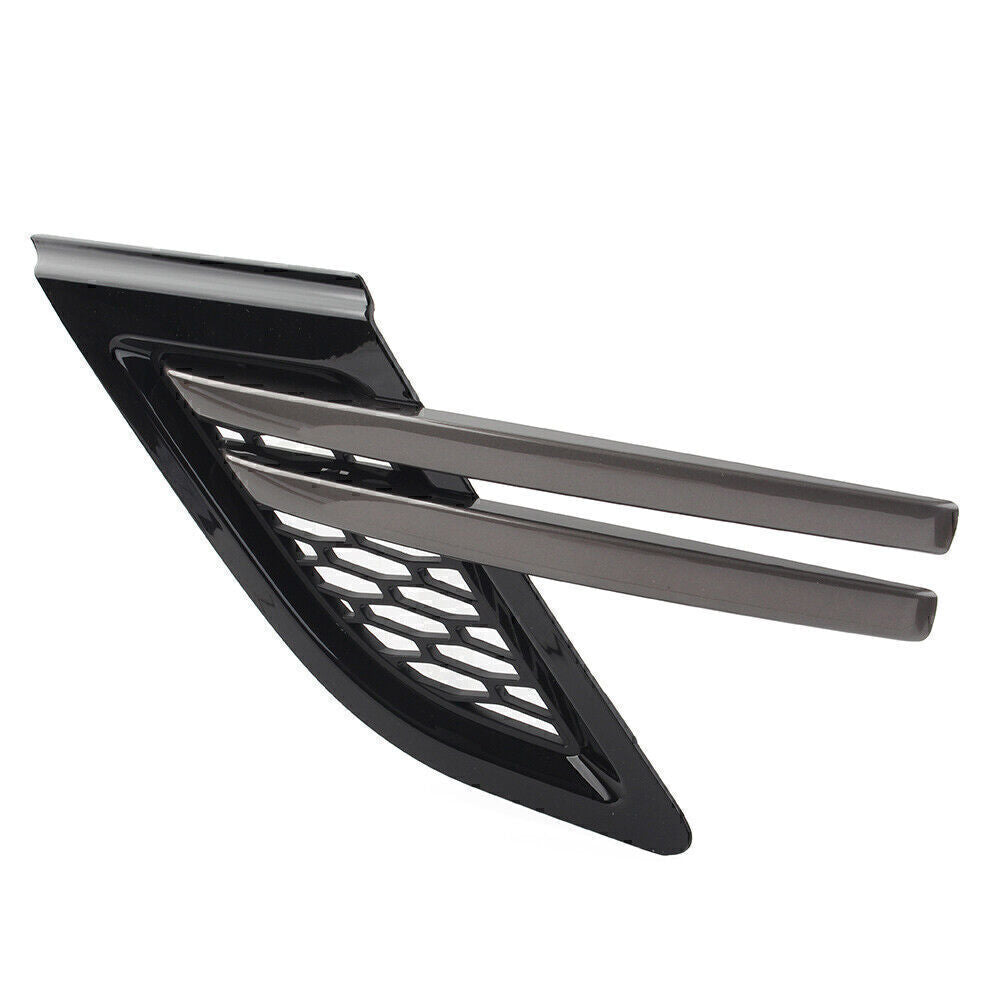 Left Front Fender Trim Air Vents Grill for Range Rover Sport 2014-17 Black+Gray