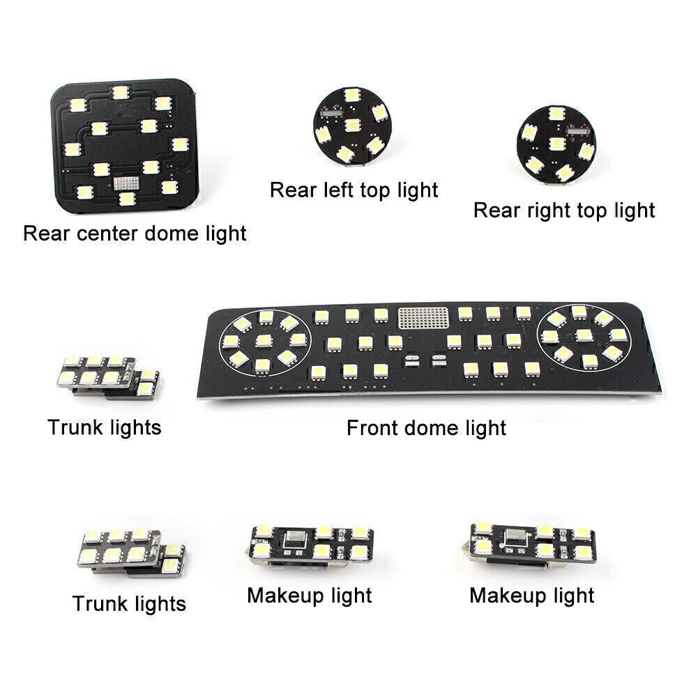 88-SMD LED Interior Lights Lamps White Package Kit for VW MK6 CC 2009-up 8pcs