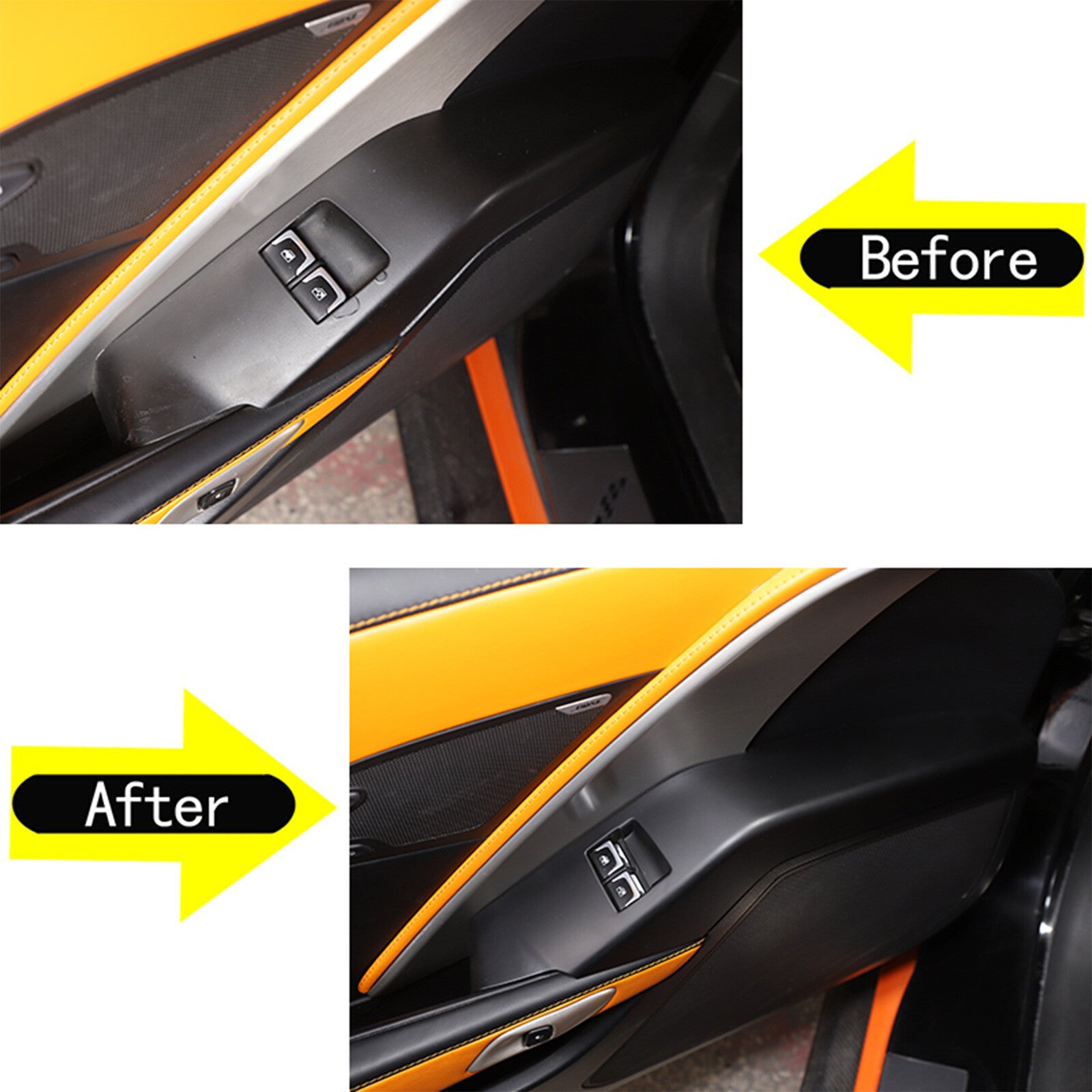 Pearwood ABS interior door trim for Toyota Sequoia 2022-2023 USA.
