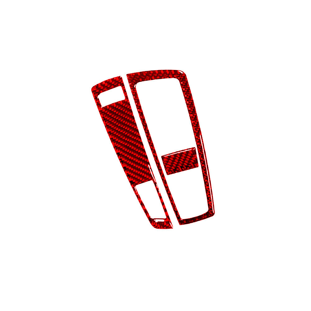Red Carbon Fiber Gear Shift Trim for BMW X3 F25 X4 F26 2011-2017 Type B
