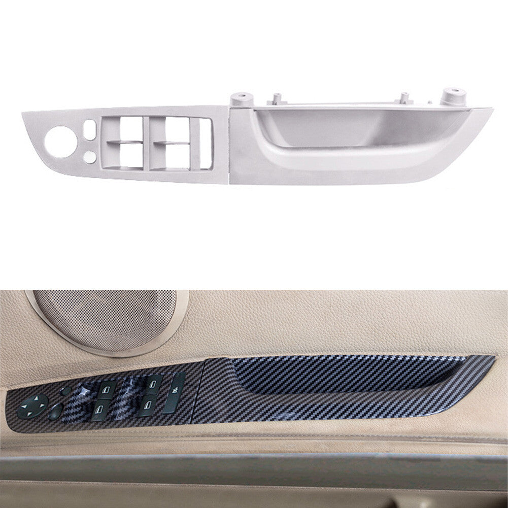 Inner Window Lift Panel Switch Cover RHD Fit for BMW 3 Series E90 2005-2012 Gray Car