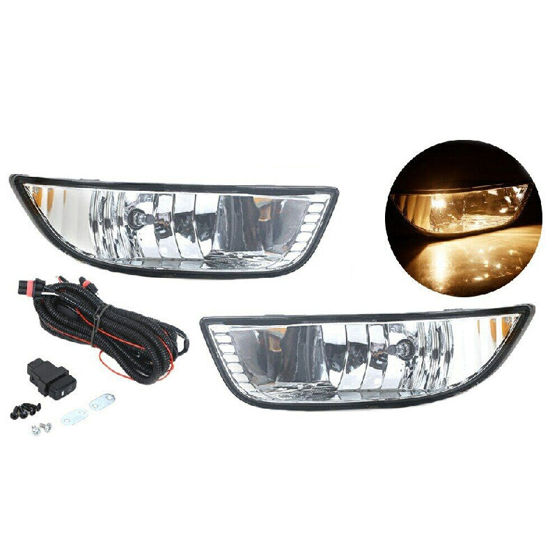 Pair Halogen fog lamp With BulbSwitch for Mitsubishi Lancer EX 2007-2010
